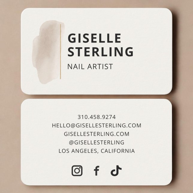 Nail Artist  Business Card (Creator Uploaded)