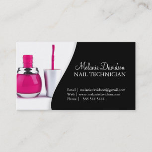 NAIL ARTIST BUSINESS CARD TEMPLATE
