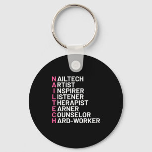 Nail Artist Inspirer Key Ring