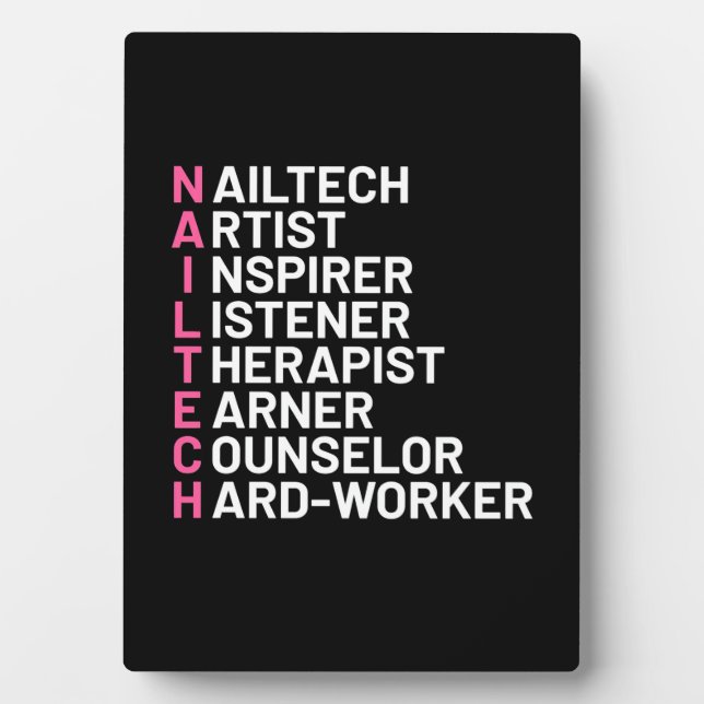 Nail Artist Inspirer Plaque (Front)
