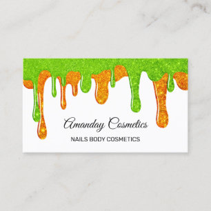 Nail Artist Makeup Body Cosmetics Honey Drips Business Card