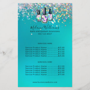 Nail Artist Manicure Sparkle Business   Flyer