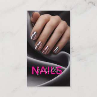 Nail Artist Photo Business Card