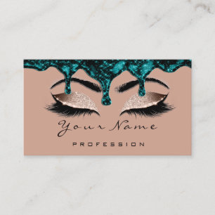 Nail Artist Studio Drips Rose Beauty Makeup Brows Business Card