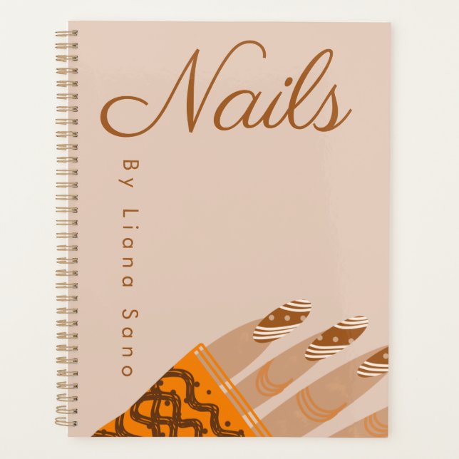 Nail Artist Tattoo Hand Art Appointment Planner (Front)