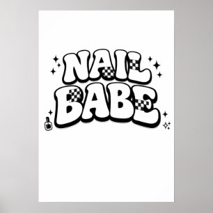 Nail Babe Printable Digital Download Poster