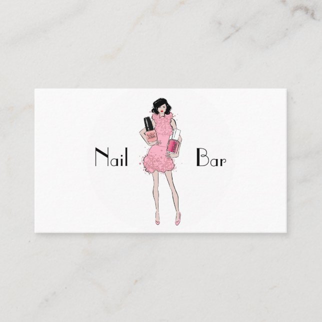 Nail Bar Business Card (Front)
