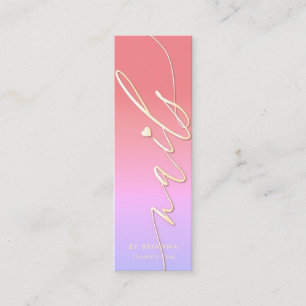 Nail Beauty Salon Manicure Specialist Mini Business Card