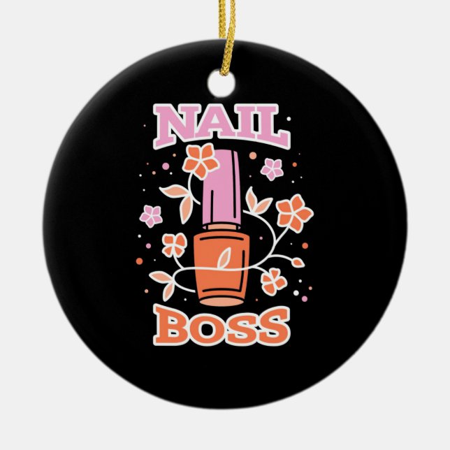 Nail Boss Ceramic Tree Decoration (Front)