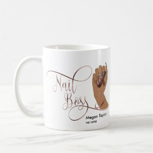 Nail Boss, gift for nail Technician manicure Coffee Mug