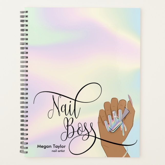 Nail Boss, nail Technician, long nails, manicure Planner (Front)