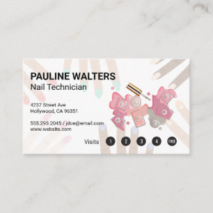 Nail Bottle and Cap   Loyalty Cards