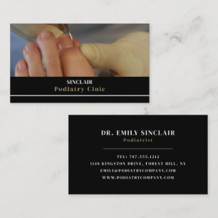Nail Care Portrait, Podiatry Clinic, Podiatrist Business Card