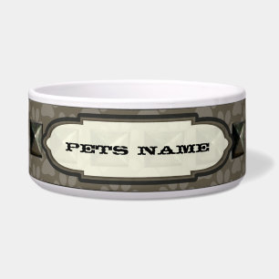 Nail head Driftwood Paw Print Personalised Dog