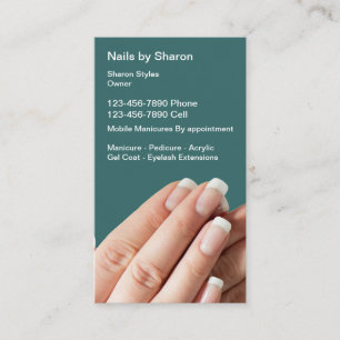 Nail Manicure Business Cards