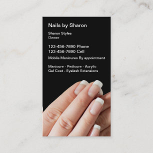 Nail Manicure Business Cards