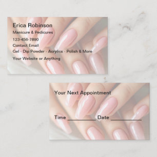 Nail Manicure Creative Appointment Cards