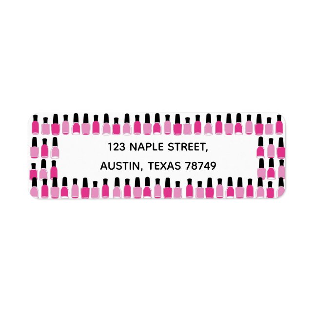 Nail Polish Address Labels (Front)