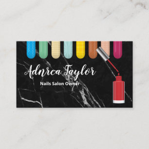 Nail Polish   Assorted Colourful Nails Business Card