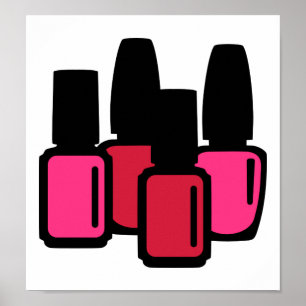 Nail polish beauty poster