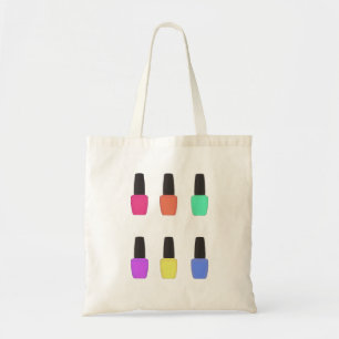 Nail Polish Bottle Pattern Tote Bag