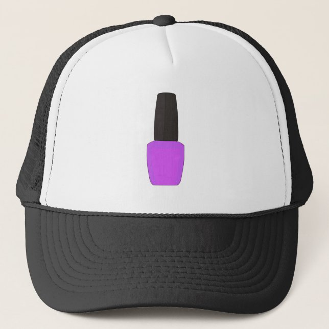 Nail Polish Bottle Trucker Hat (Front)