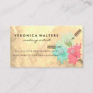 Nail Polish Bottles Spilled   Beauty Loyalty Card