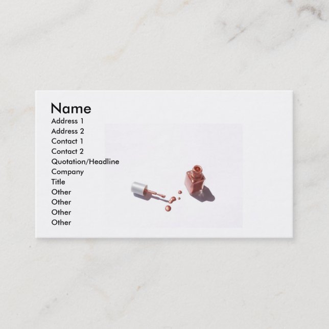 Nail Polish Business Card (Front)