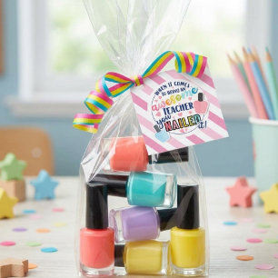Nail Polish Gift Tag Teacher Appreciation Week