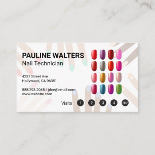 Nail Polish   Manicure Pedicure Loyalty Card