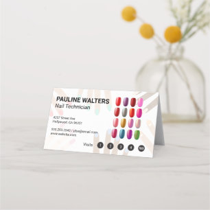 Nail Polish   Manicure Pedicure Loyalty Card