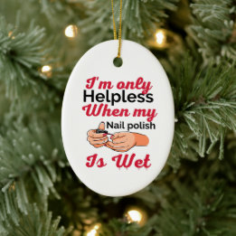 Nail polish  metal ornament