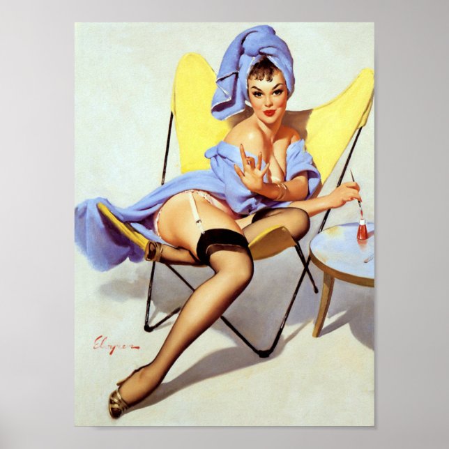 Nail Polish Pin Up Poster (Front)