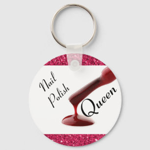 Nail Polish Queen Key Chain