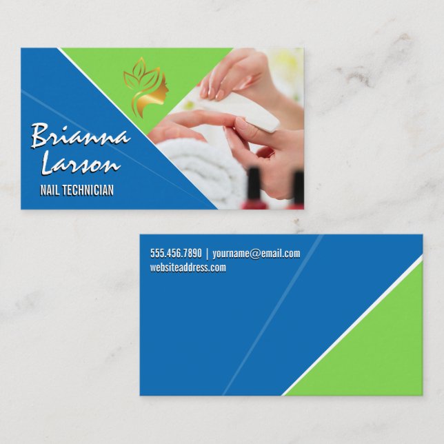 Nail Polish | Salon Business Card (Front/Back)