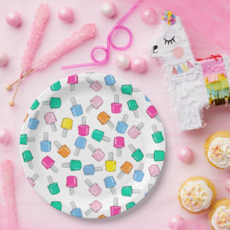 Nail Polish Spa Party Manicure Beauty Birthday Paper Plate