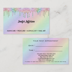 Nail Salon appointment Business Card