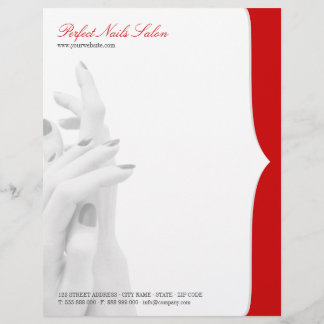 Nail Salon Beauty Centre business letterhead