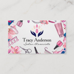 Nail Salon   Beauty   Manicured Hands Business Card