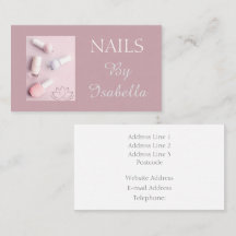Nail Salon Branding Blush Pink Beauty Business