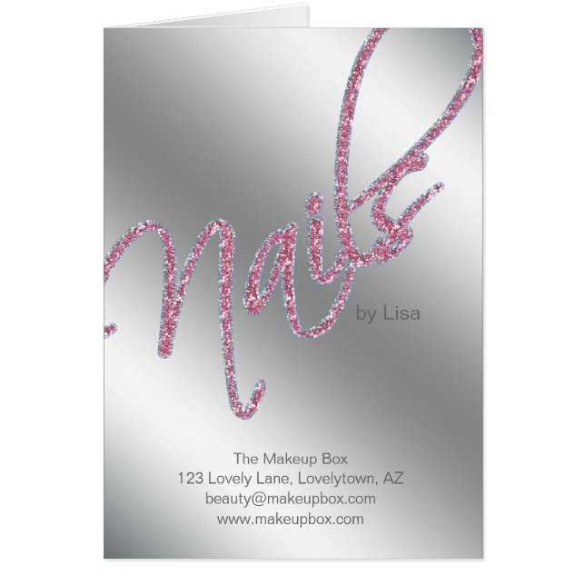 Nail Salon Brochure Beauty (Front)