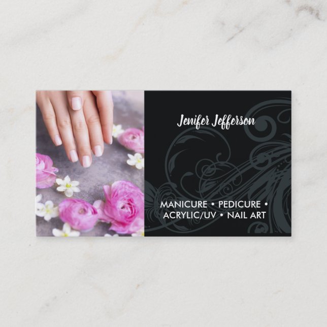 Nail Salon Business Card (Front)