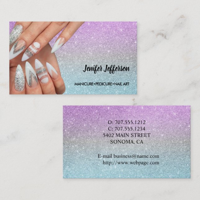 Nail Salon  Business Card (Front/Back)