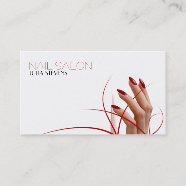 Nail salon business card (Front)