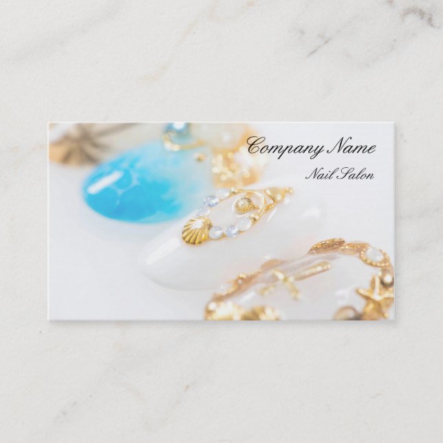 Nail salon business card (Front)