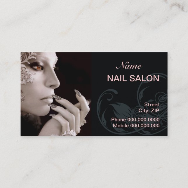 Nail Salon Business Card (Front)