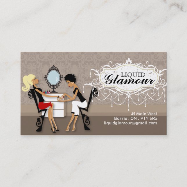 Nail Salon Business Card (Front)