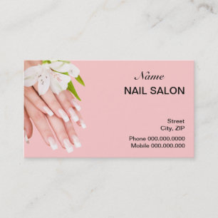 Nail Salon Business Card - choose your colour