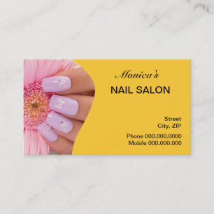 Nail Salon Business Card - choose your colour