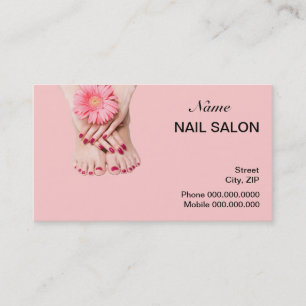 Nail Salon Business Card - choose your colour
